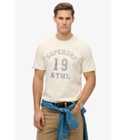 superdry para hombre m1012176a camiseta athletic essential blanco roto xxl casual algodon manga corta
