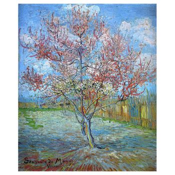 Cuadro lienzo - Melocotonero en Flor - Vincent Van Gogh - 60x80cm
