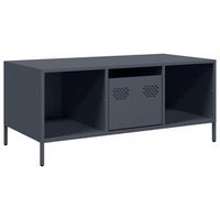 mesa de centro 1015x50x435 cm acero laminado en frio - antracita