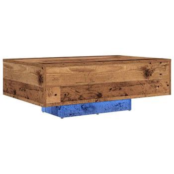 Mesa De Café | Mesa De Centro Madera Vieja 85 X 55 X 31 Cm Madera De Ingeniería