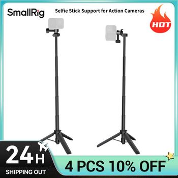 Soporte para Selfie Stick SmallRig para Cámaras de Acción, Cambio Instantáneo Horizontal/Vertical, Trípode 2 en 1, 5725