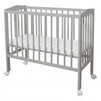 cuna 2 en 1 con colchongray