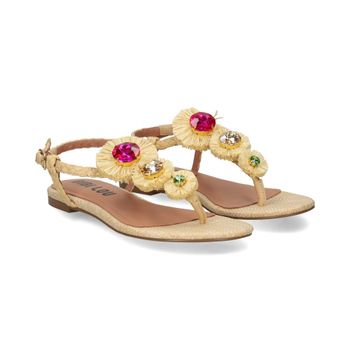 Bibi Lou Sandalias Planas Mujer - Beige Talla 40