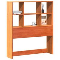 cabecerocabecero camapanel de cabecera almacenaje madera maciza pino marron 100 cm