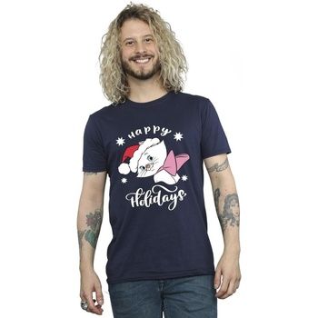 Disney Camiseta The Aristocats Happy Holidays para hombre