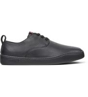 camper para hombre k100977-004 zapatos de piel peu touring negro 42 plano cordones casual