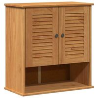 mueble de cuarto de bano vigo marron y marron miel vidaxl
