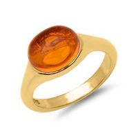 anillo de plata 925 chapado en oro con piedras engastadas
