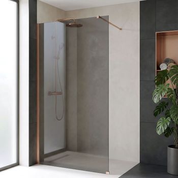 Pared De La Ducha Rea Flexi Grey Brush Copper 100 Grey