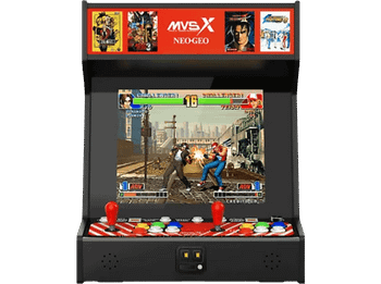 Consola - NeoGeo MVSX Arcade, Retro, 50 Juegos incluidos, Resolución 720p, Negro/Rojo