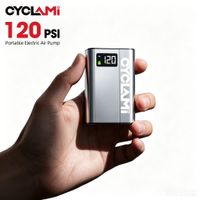 bomba electrica de aire ultraligera para bicicleta cyclami e1 inflador de neumaticos de bolsillo portatil de 120psi para bicicleta de carretera mtb motocicleta aleacion de aluminio