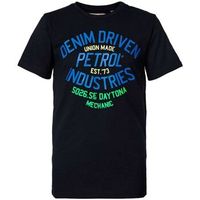 petrol industries tops y camisetas t-shirt logo black multi m-1000-tsr603 para hombre