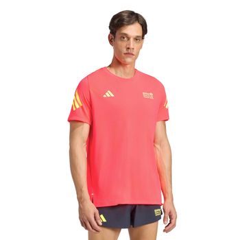 adidas BMW Berlin Camiseta de running Hombres - coral, amarillo