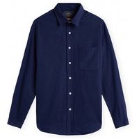 portuguese flannel camisa manga larga teca shirt - blue para hombre