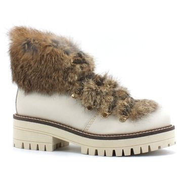 Elena Botines Scarponcino Panna 38051 para mujer