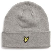 lyle  scott gorro he2313a cotton beanie-t28 mid grey marl para hombre
