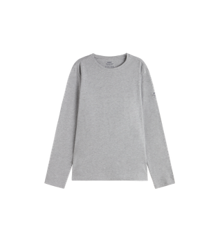 ECOALF para hombre. MCMGATSNOW000055S24-302 Camiseta Now gris (S), Casual, Algodón, Manga larga, Sostenible