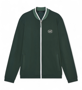 EA7 para hombre. 7M001543_AF13289 Chaqueta Tennis Club Verde (XL), Azul, Casual, Viscosa, Manga corta