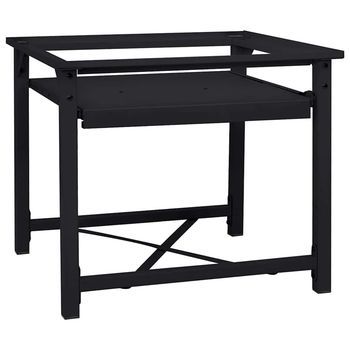 Pedestal Para Lavadora Negro 60 X 56 X 52 Cm Acero Vidaxl