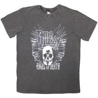thin lizzy tops y camisetas angel of death para mujer