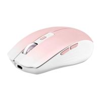 raton tnb mwgradientpk bluetooth  usb type-c 1600 dpi 6 botones rosa blanco