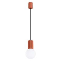 lampara colgante mido rojo 1 luz