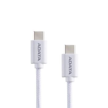 Cable USB-C a USB-C 2 m 100 W Carga Rápida ADATA CACC-200PN-WH