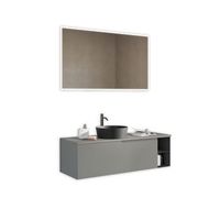 composicion bano 5 piezas venere gris en mdf