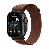 apple watch ultra 4 gps  cellular 49mm caja de titanio negra con correa loop alpine borgona ml