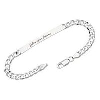 pulsera de plata 925 de 45 mm incl grabado laser