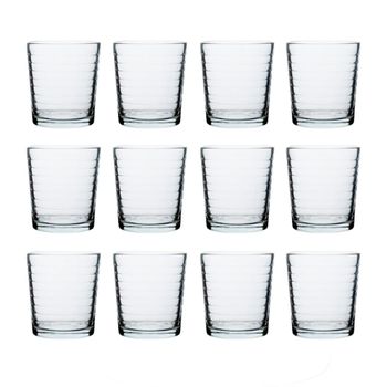 Juego de 12 vasos bajos vidrio 26 cl