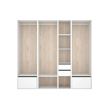 Vestidor Sofia Con Cajones Y Zapateros Para Organizar Ropa