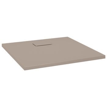 Plato De Ducha Smc Marrón 90x90 Cm Vidaxl
