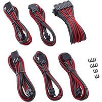 cablemod pro series modmesh extension cable kit - carbon grey  red grey