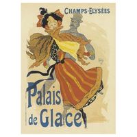 legendarte - cartel artistico vintage palais de glace champs elysees - cuadro lienzo impresion digital cm 50x70