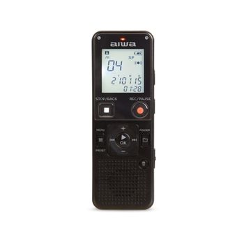 Aiwa DVR-A600 Grabadora Digital 16GB, USB Tipo C, MicroSD, FM, Voz, Altavoz, 290h