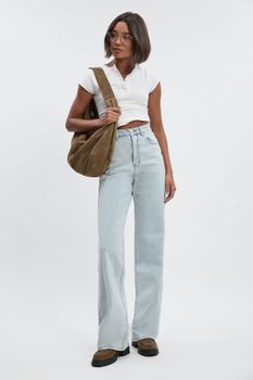 Vaqueros Tall Holgados Rectos, Azul
