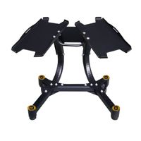 behumax -  adjustable dummble rack con altura regulable y base antideslizante