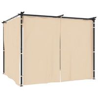 3x3x23 cm acero y tela 100  poliester - crema