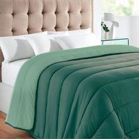edredon nordico relleno fibra bicolor 180cm rufino diaz verde botella  verde