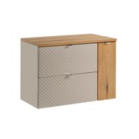 mueble bajo lavabo 80cm 2 cajones paneles de melamina y de mdf