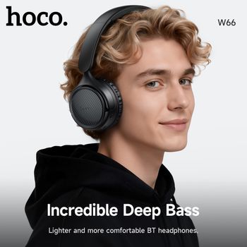HOCO-auriculares inalámbricos con Bluetooth 5,4, cascos deportivos de música, Audio estéreo HiFi, plegables, controladores de 40MM con micrófono