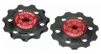 Enduro bearing jockey wheel set cer  hybrid cxsram910 or 11 speedred