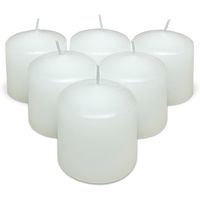 com-fort house- velas blancas  pack velas de 6 unidades  velas 6x7cm  tealight  velas decorativas sin perfume