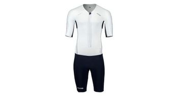 Traje de triatlon huub anemoi 2 plus22 fl blanco   azul