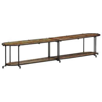 Mueble De Tv | Mueble De Salón | Gabinete De Tv Madera Maciza Reciclada 200x42x40 Cm