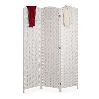 Mampara De Pared Con 3 Paneles Natural