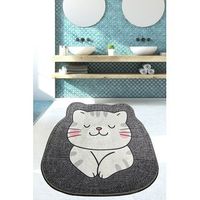 alfombra de bano neko 160 cm gris