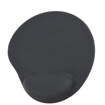 Alfombrilla de ratón Gembird MP-GEL-BLACK con reposamuñecas gel negro antideslizante