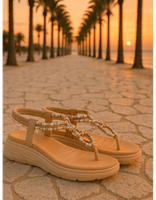 sandalias con cuna para mujer calzapies f2124001 beige 39